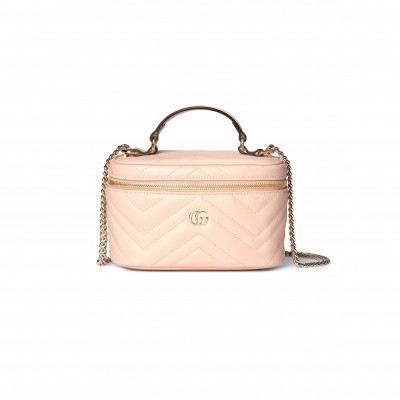 GUCCI GG MARMONT MINI VANITY BAG 837454 (19*11.5*9cm) GUCCI GG MARMONT MINI VANITY BAG 837454 (19*11.5*9cm)